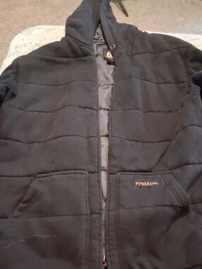 Matix Black Quilted Hooded Puffer Jacket